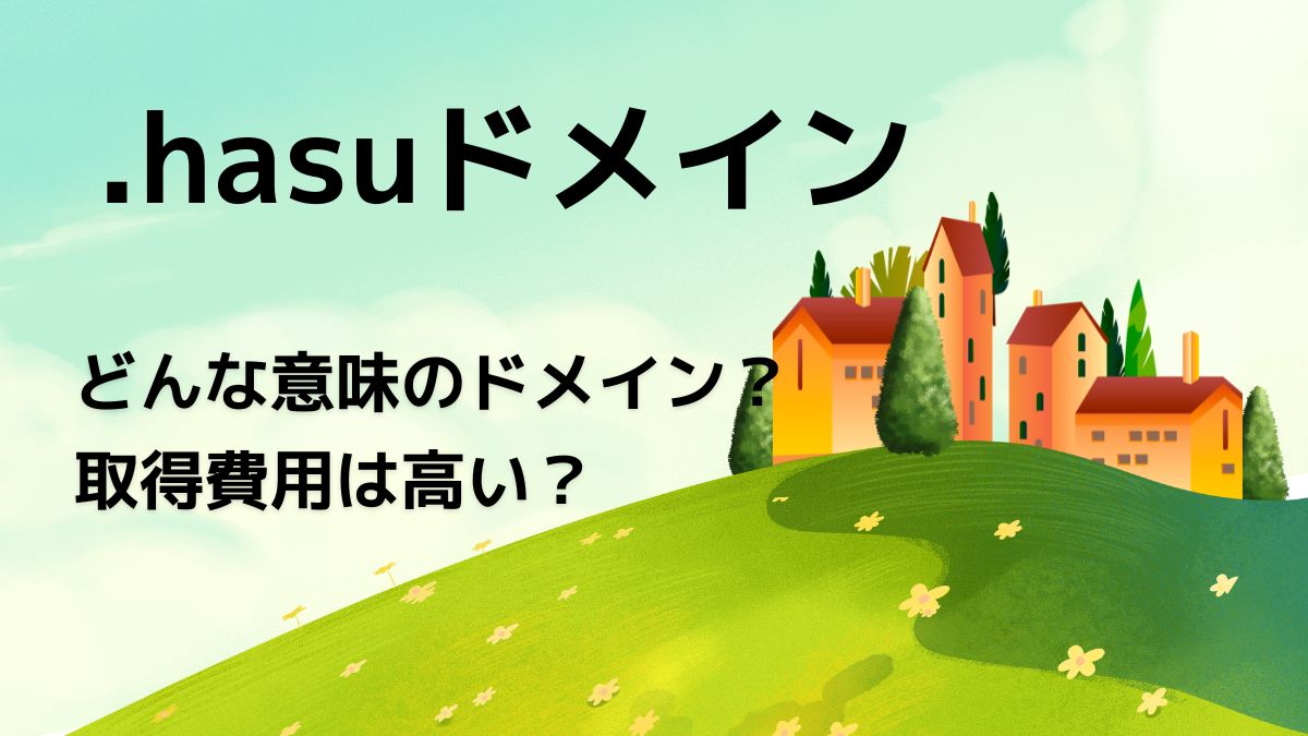 .hausドメインの意味は？取得費用は高い？